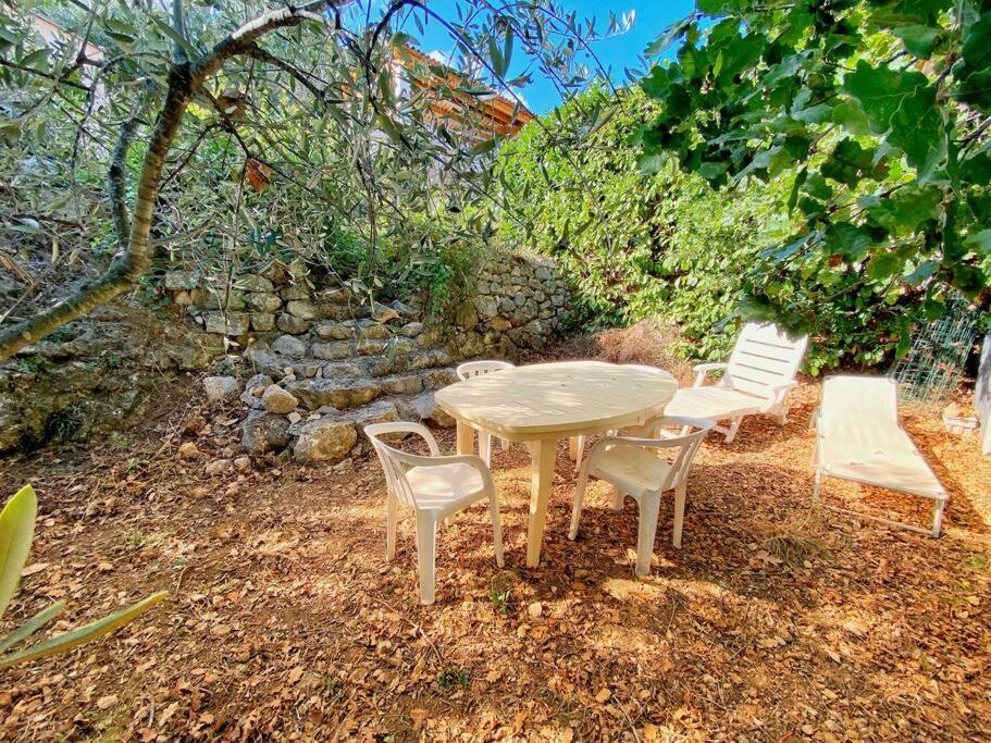 Bas De Villa Au Milieu Des Oliviers. Chateauneuf-Villevieille 외부 사진