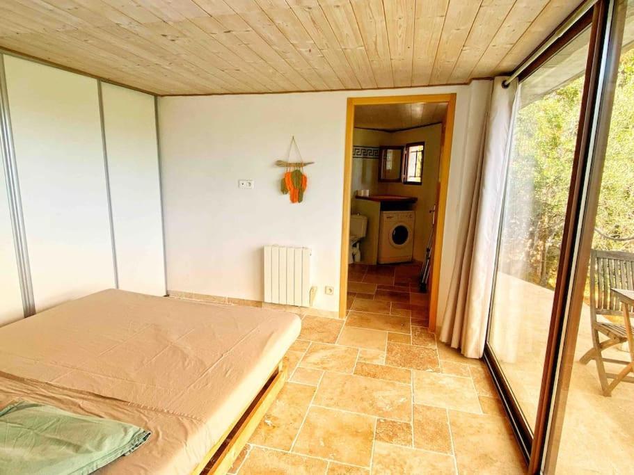 Bas De Villa Au Milieu Des Oliviers. Chateauneuf-Villevieille 외부 사진